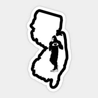 New Jersey Bigfoot Sticker